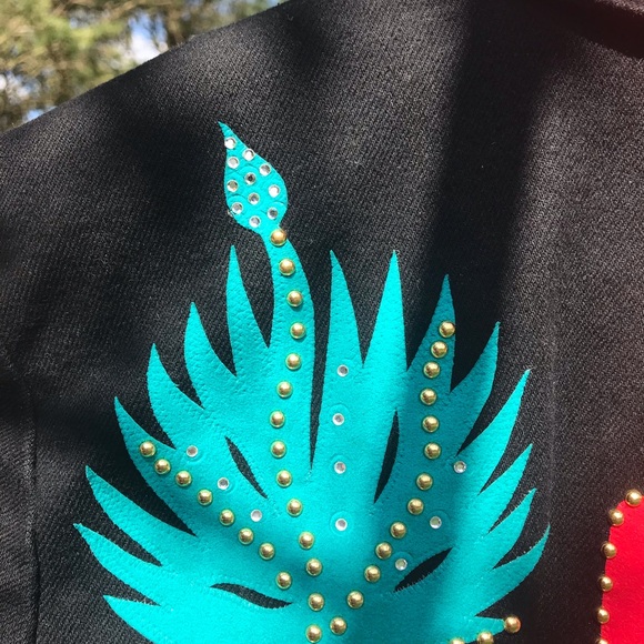 WESTERN JACKET WITH RIVETS & RHINESTONE EMBELLISHMENTS - Picture 11 of 14